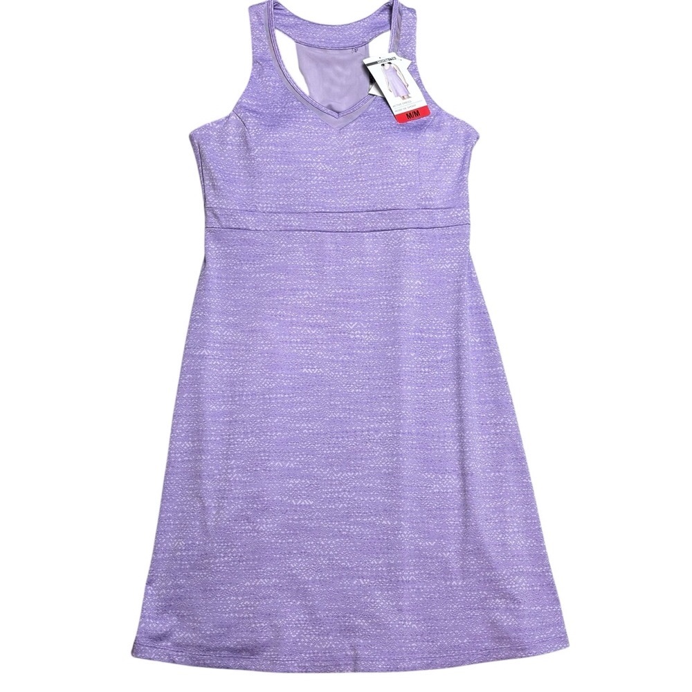 NWT Mondetta Light Purple Racerback Built in Bra Activewear Midi Dress M